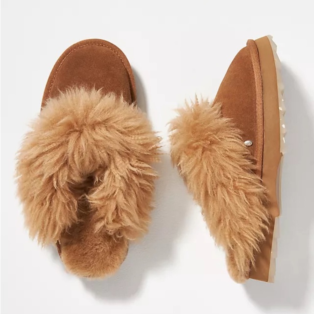 Emu curly slipper